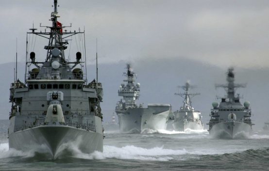 Учения кораблей НАТО в акватории Балтийского моря