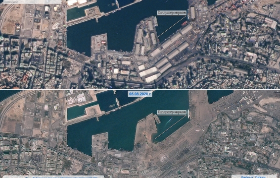 В Бейруте до и после взрыва 04.08.20