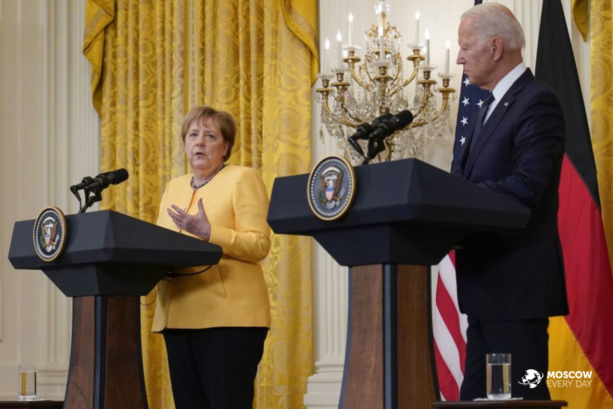 Во время прощального визита в Вашингтон Ангела Меркель подтвердила намерение достроить «Северный поток-2»